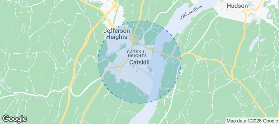 Catskill Airbnb map